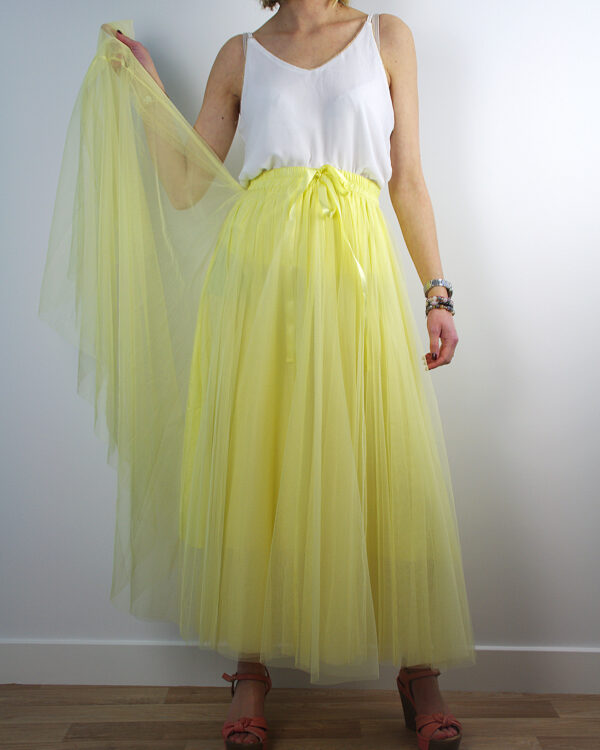 Jupe longue en tulle