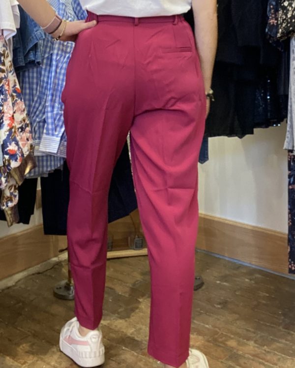 pantalon fluide fuchsia